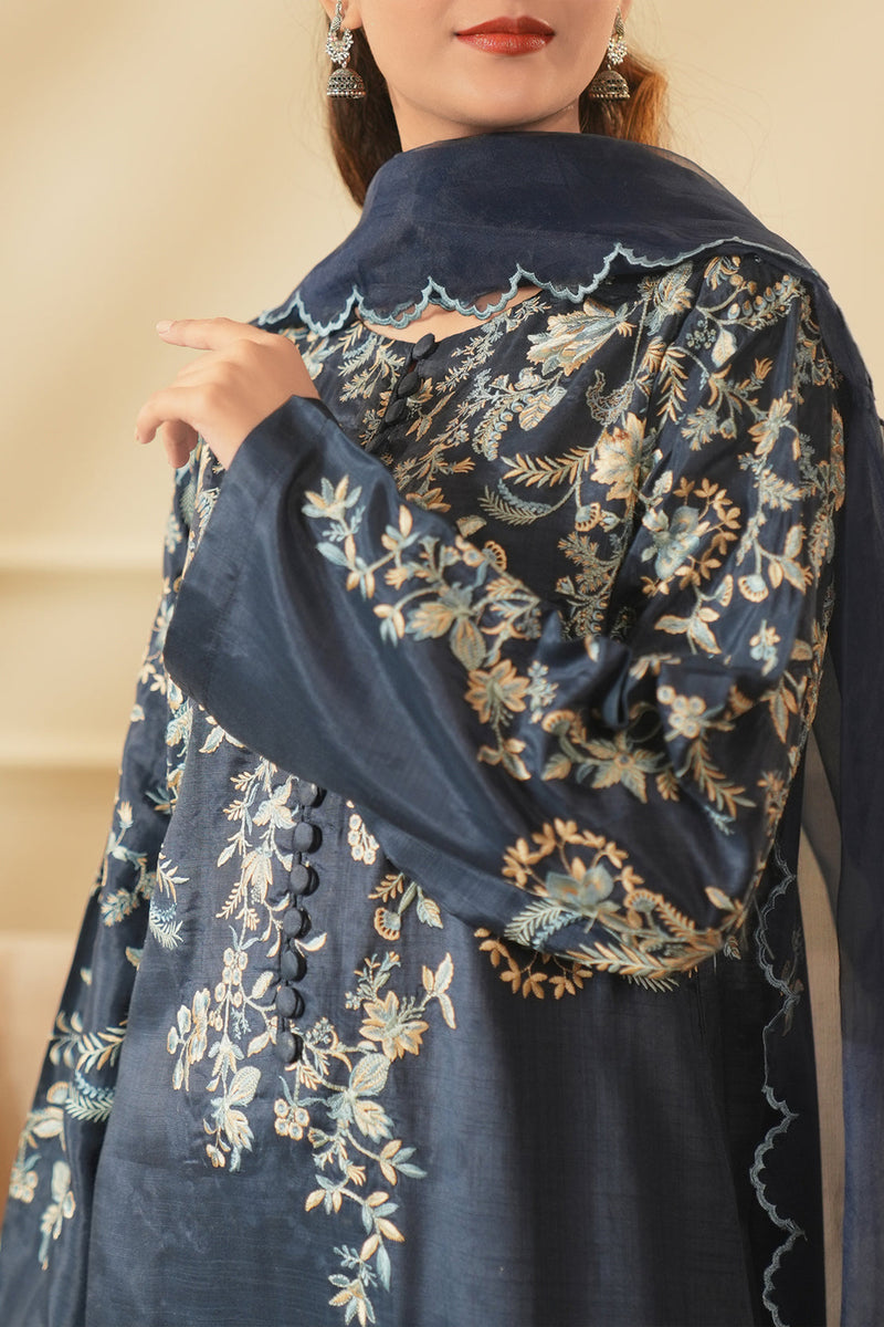 Mehak Yaqoob Pret Embroidered Raw Silk 3 Piece MY21IB Ilaria main image 0