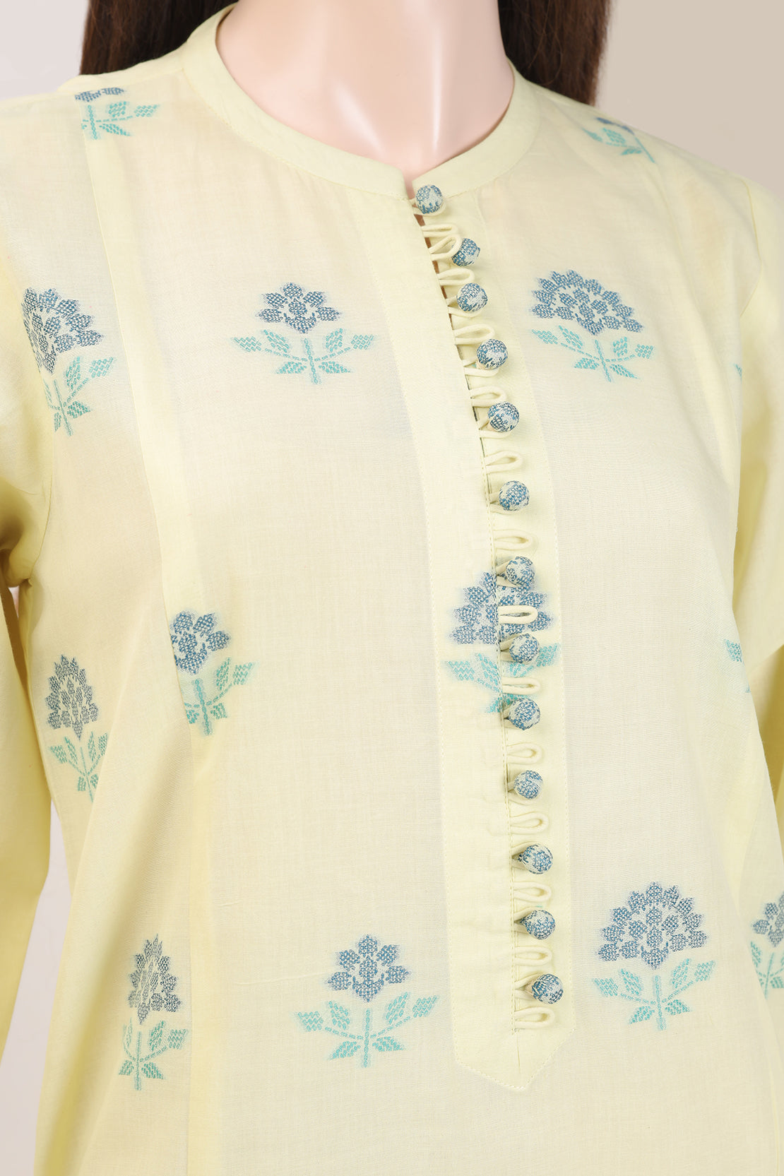 トップス saya Unstitched Jacquard Cotton Shirt – SAYA USA