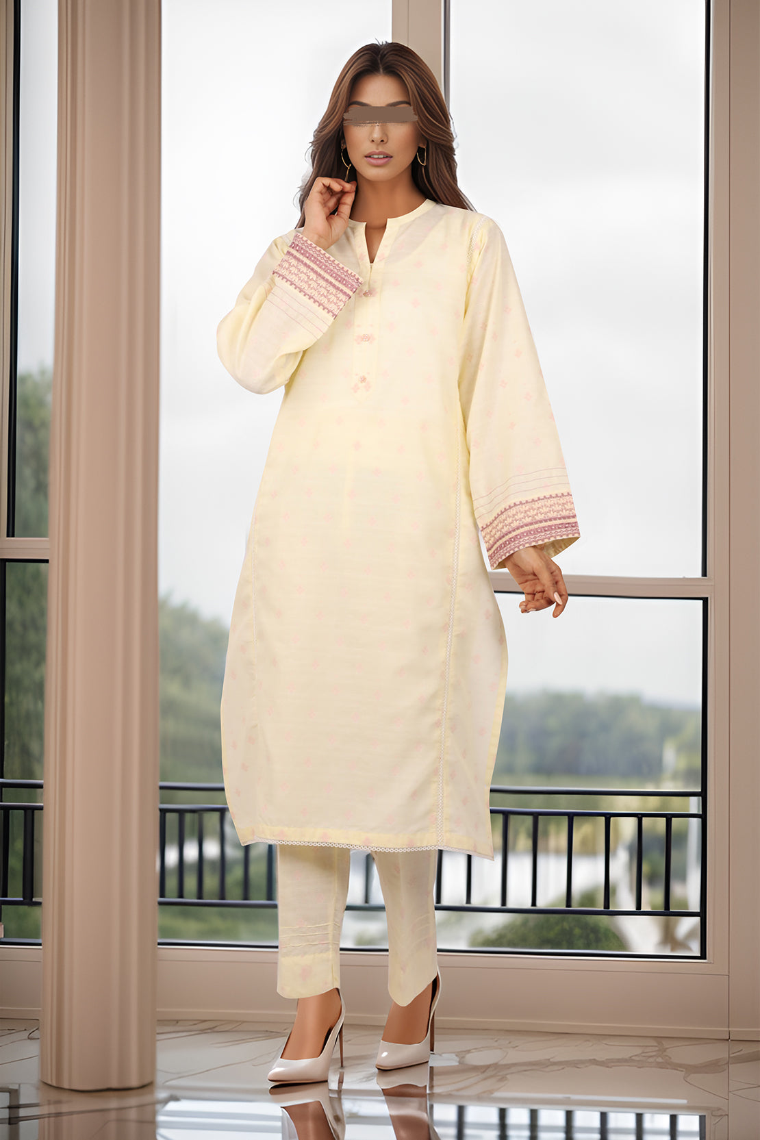 SAYA's Printed Cotton Jacquard Stitched Mom And Daughter – SAYA USA
