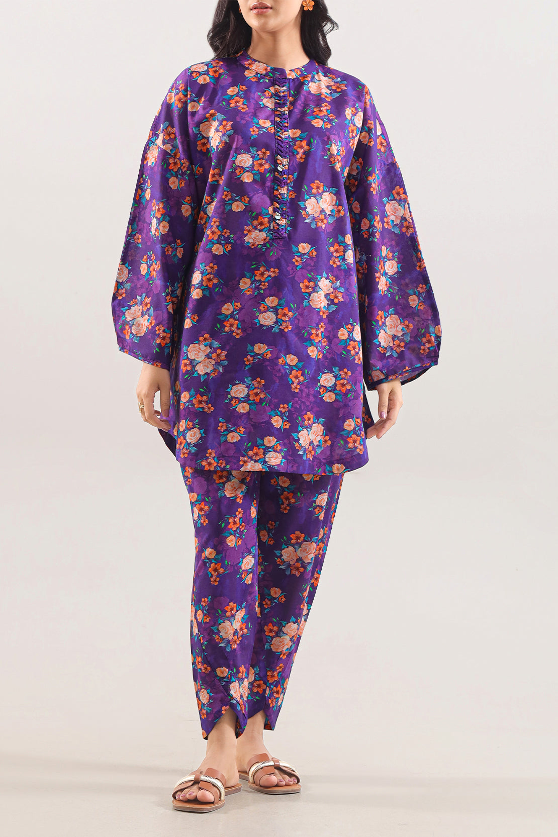 Printed Lawn Stitched 2 Piece (Shirt/Trouser) – SAYA USA