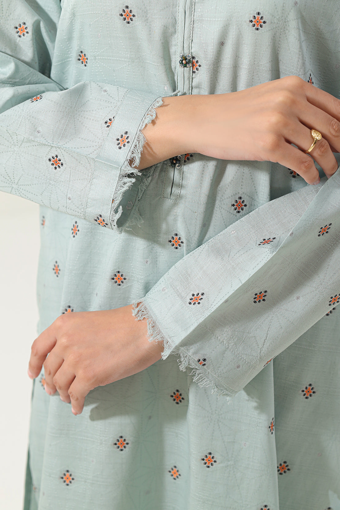 トップス saya Cotton Jacquard Stitched 2 Piece (Shirt/Trouser) – SAYA USA