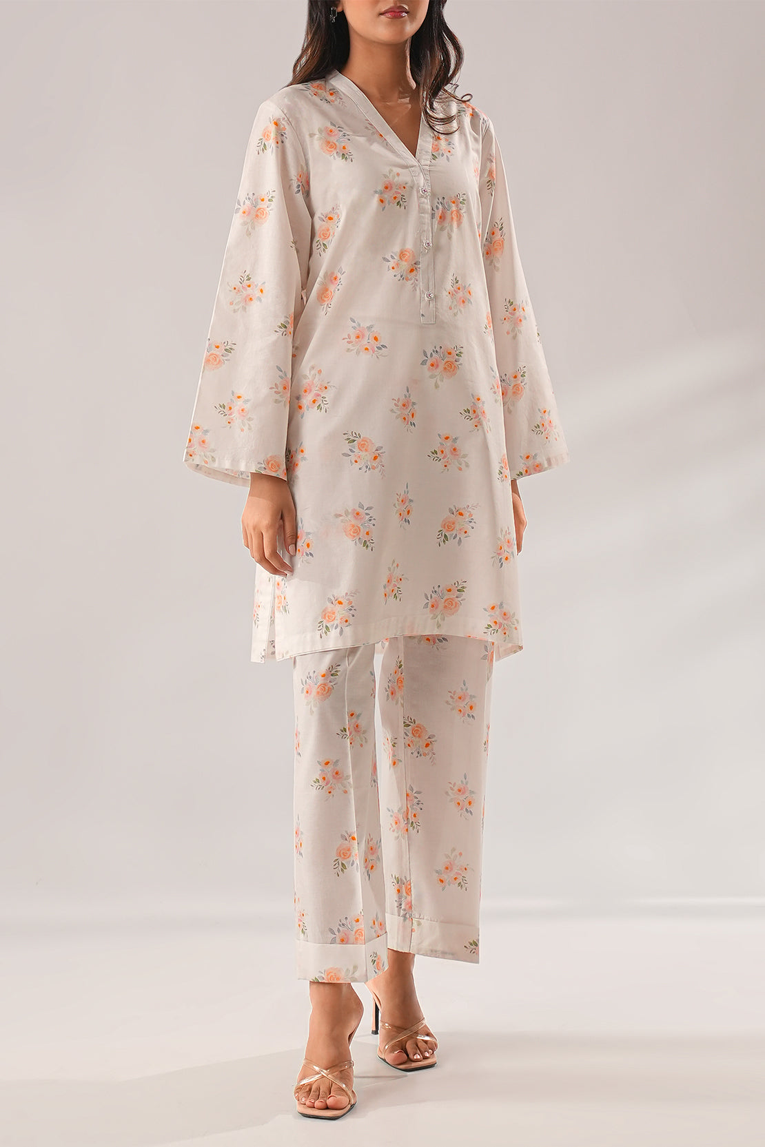 Printed Cambric Stitched 2 Piece (Shirt/Trouser) – SAYA USA